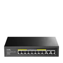 Cudy GS1010PE tinklo jungiklis Gigabit Ethernet 10 prievadų PoE juodas