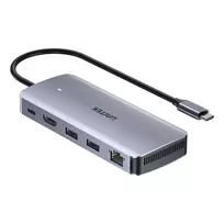 UNITEK aktyvus USB-C centras 10Gbps, M.2, HDMI, PD 100W