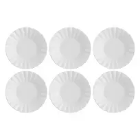 Sriubinių lėkščių rinkinys LA PORCELLANA BIANCA Ducale White, 6 vnt., 22 cm