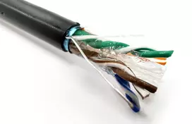 Išorinis gelinis montavimo kabelis DIGITUS cat.6, F/UTP, AWG 23/1, PE, 305m, juodas, ritė