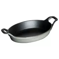 Mini ovalinis kepimo ir troškinimo indas Staub 250 ml Graphite