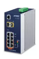 PLANET valdomas pramoninis jungiklis – 4 prievadai 10/100/1000T 802.3at PoE + 4 prievadai 10/100/1000T + 2 prievadai 100/1000X SFP