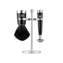 ZWILLING CLASSIC 3 dalių skutimosi rinkinys su saugos skustuvu, šepetėliu ir laikikliu