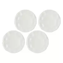 Lėkščių rinkinys LA PORCELLANA BIANCA LUNIA – 4 baltos porcelianinės lėkštės