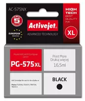 Activejet AC-575NX rašalas Canon spausdintuvui, pakaitalas Canon PG-575XL; Supreme; 16,5 ml; juoda