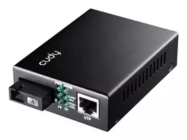 Cudy MC100GSB-40A tinklo medijos keitiklis 1000Mbit/s, kelių režimų, vieno režimo, juodas