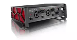 Garso sąsaja Tascam US-2X2HR, 2 x XLR/combo įėjimai, 192 kHz, USB 2.0, MIDI In/Out, stalinė, juoda