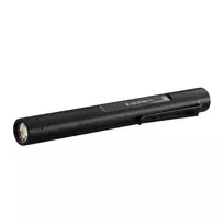 Žibintuvėlis rašiklinis Ledlenser P4 juodas – kompaktiškas LED prožektorius, 180 lm, 90 m spindulys, AAA x2, IP54