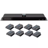 Techly HDMI 1x8 Extender Splitter per CAT6/6a/7 50m su IR grįžtamuoju ryšiu IDATA EX-HL81TY
