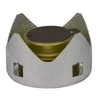 Alkoholinė kempingo viryklė Trangia 100281 — 1 zonos lengvas degiklis, 1000 W, 162 g, Ø95×62 mm, sidabrinė