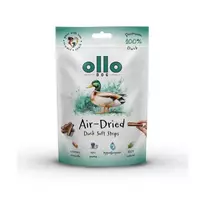 OLLO Air-Dried Duck strips – džiovintos anties juostelės šunims – 80 g