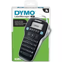 DYMO LabelManager 160 etikečių spausdintuvas | Nešiojamas etikečių spausdintuvas su QWERTY klaviatūra | Įskaitant juodai baltą D1 etikečių juostelę (12 mm) | Namams ir biurui