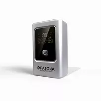 PATONA Platinum Powerbank Luxury One PD35 | 10000 mAh | PD 35 W | USB-C + USB-A sidabrinė, juoda