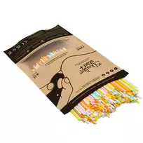 3Doodler Start Eco plastiko užtaisų rinkinys Fire and Ice – 250 vnt., 2,5 mm, kompostuojamas, Oranžinė/Turkio/Balta/Geltona