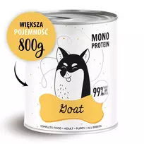 Šlapias šunų ėdalas PAKA ZWIERZAKA Pepe Goat 800 g – pilnavertis ėdalas su ožkiena suaugusiems šunims