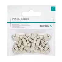 Guminės pagalvėlės DeepCool PIXEL — universalios antivibracinės pagalvėlės, 9,8 g/vnt., pakuotėje 100 vnt., pilkos