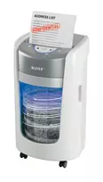 Smulkintuvas Leitz IQ OptiMax Home Office 225, mikro pjūvis, P5, 15 l, baltas