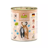 Šlapias kačių ėdalas Fox4Pets DeliCATessen Pur Veršiena 800 g skardinė, suaugusioms katėms, visavertis pašaras, hipoalerginis, be glitimo ir sojos