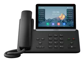 IP telefonas Yealink SIP-T87W – 7 colių LCD 800×480, laidinis ir belaidis ragelis, 1000 kontaktų telefono knyga, G.711/G.723/G.726/G.729 kodekai