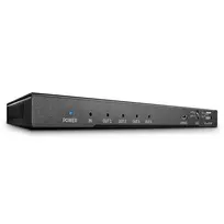 Lindy 4 prievadų HDMI 18G skirstytuvas su garsu ir raiškos mažinimu