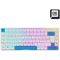 Sharkoon SKILLER SGK50 S3 PBT klaviatūra žaidimams USB QWERTZ vokiška balta