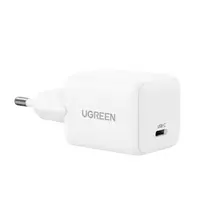 UGREEN Nexode N Series X513 30 W GaN USB-C vieno prievado greitasis įkroviklis, baltas