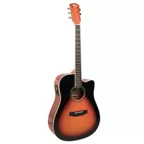 Elektroakustinė gitara V-tone VEAG1 CE 4/4 mediena – pilno dydžio dreadnought su išpjova