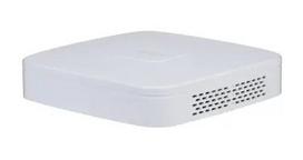 Tinklinis vaizdo registratorius DAHUA NVR4104-P-EI – 4 kanalų NVR, iki 3840×2160, SATA HDD, 1U, baltas