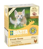 BOZITA Fresh Menu Kitten gabaliukai padaže – šlapias kačių ėdalas – 370g