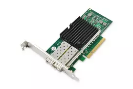 DIGITUS DN-10162 dviejų prievadų 10G SFP+ PCIe tinklo plokštė Intel lustu