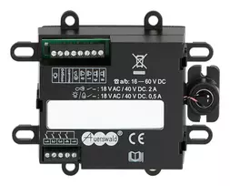 Vidinis vaizdo domofono monitorius Auerswald TFS-Universal plus 2 – juodas, IP20, plastikas, DC maitinimas (16–60 V), 109×29×84 mm