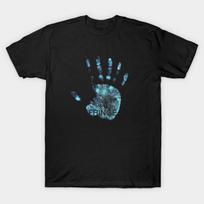 Men Black Print T-shirt Fringeprints! No-Cut Transfer Paper Print Cotton Tshirt 3XL juoda