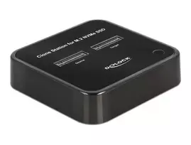 DeLOCK M.2 doko stotelė 2 x M.2 NVMe PCIe SSD su klonavimo funkcija