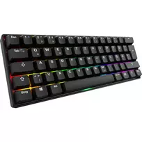 Klaviatūra Sharkoon 100065630 60% Laidinė USB QWERTZ Vokiška Juoda