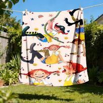 1 vnt. Minionų lauko flanelės pledas, minkštas, 80x120cm white