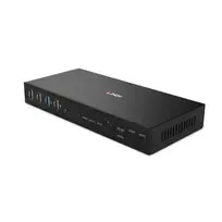 Lindy 2 prievadų dviejų ekranų HDMI 4K60, USB 3.0 KVM jungiklis, 4096 × 2160 pikselių, 4K Ultra HD, juodas