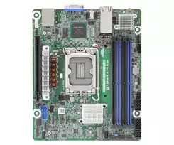 ASRock EC266D4ID-2T/X550 pagrindinė plokštė Intel C266 LGA 1700 mini ITX