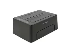 DeLOCK 63957 doko stotelė kietiesiems diskams USB 3.2 Gen 2 (3.1 Gen 2) Type-C juoda