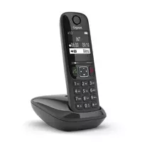 Belaidis DECT telefonas Gigaset AS690 juodas su skambučio numerio rodymu