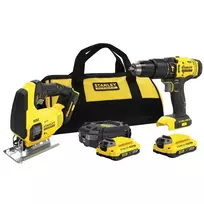 STANLEY rinkinys V20 SFMCK465D2T (SFMCD711 + SFMCS600) 2x2,0 Ah