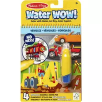 Melissa & Doug 6074877 Water WOW! Vehicles – Daugkartinė vandens spalvinimo knygelė su transporto priemonėmis