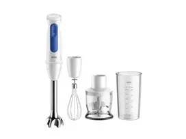Panardintuvas Braun Household MultiQuick 3 MQ30202M, 900 W, baltas/mėlynas, su smulkintuvu ir plaktuvu