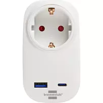 Maitinimo adapteris su kištuku F tipas Brennenstuhl 1508210010 tiesus jungtis