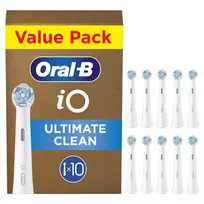 Oral-B iO Ultimate Clean keičiamos šepetėlių galvutės, baltos, 10 vnt.
