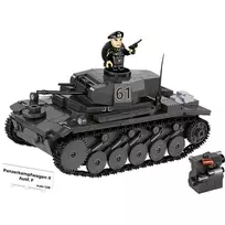 Konstruktorius Cobi Panzerkampfwagen II Ausf. F — 813 detalių, juodas, nuo 9 metų