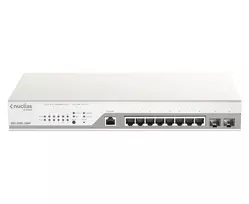 D-Link 10 prievadų Gigabit PoE+ Nuclias Smart Managed Switch su 2 SFP prievadais