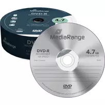 MediaRange 25 vnt. DVD-R 4,7GB 120 min. 16x ant veleno MR403