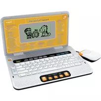 VTech Schulstart Laptop E mokomasis nešiojamas kompiuteris vaikams nuo 6 iki 8 metų, sidabrinis
