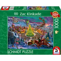 Dėlionė Schmidt Spiele Zac Kinkade Kalėdų Šiaurės ašigalis – 1000 dalių