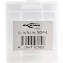 ANSMANN 4000740 baterijų dėžutė BATTERY BOX 4, iki 4 elementų AA arba AAA